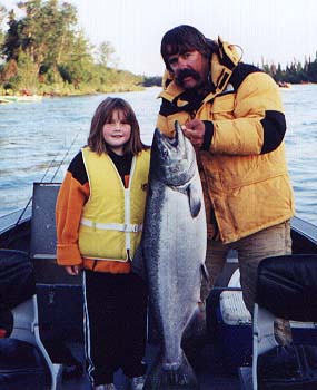 Young Angler and Big King Salmon!