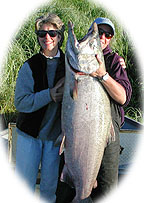 Lady Luck! 69 pound Kenai King